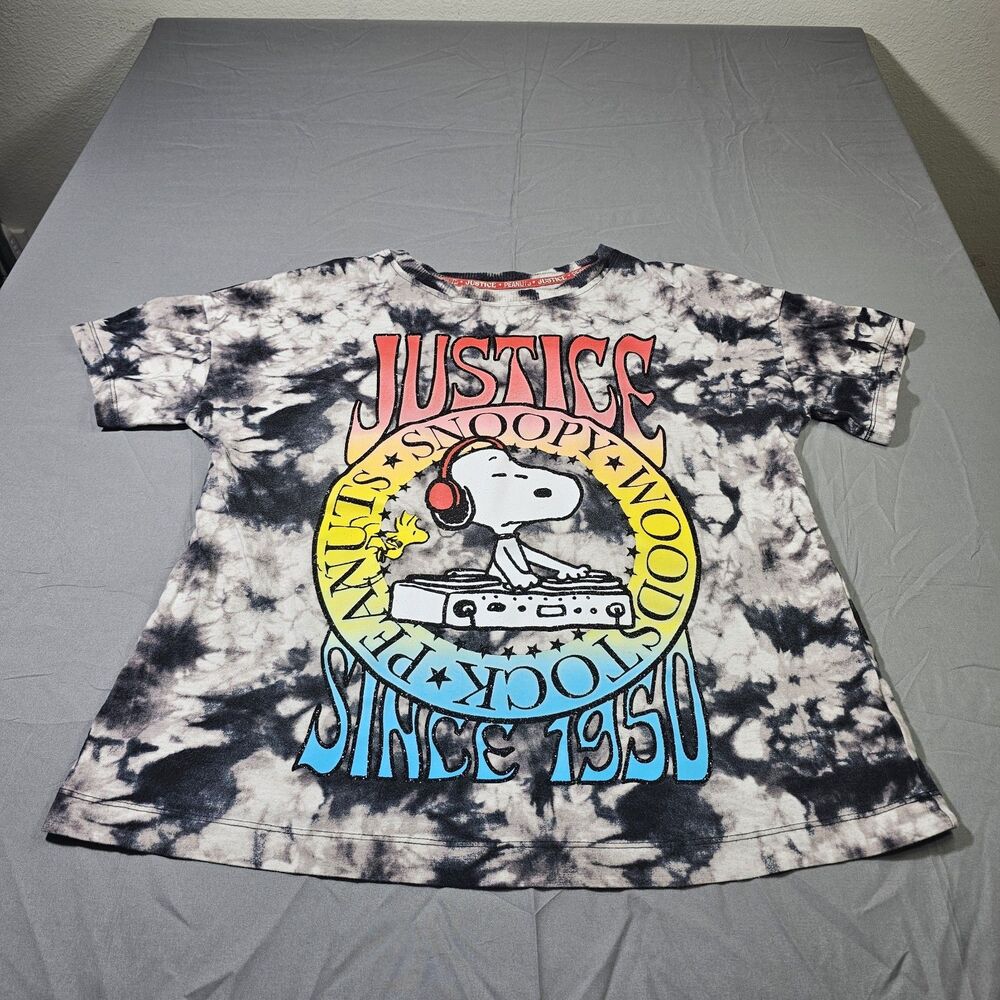 Justice girls Snoopy oversized tee size Youth L